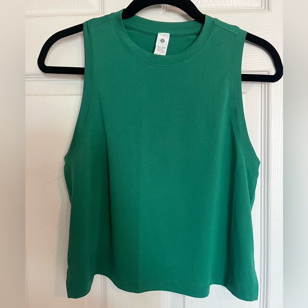 Lululemon Green Waist Length Tank Top
